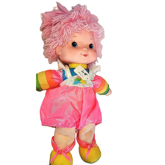 14" Vintage 1983 Rainbow Bright "Tickled Pink" Baby Doll Stuffy Hallmark #4 - Picture 1 of 10